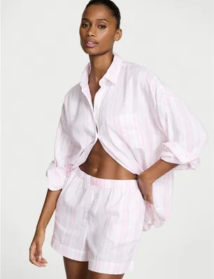 Victoria's Secret  Cozy Pointelle Henley Short Pajama Set -размер  S. розовый цвет