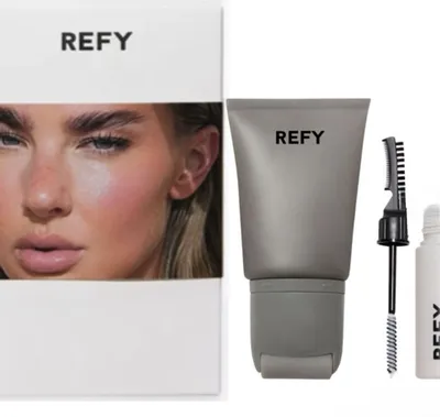 REFY Hero Duo Collection — универсальный набор из трёх мини-продуктов для идеального образа: праймер Clow and Sculpt Face Primer, скульптор для бровей Brow Sculpt и блеск для губ Clear Lip Gloss.
