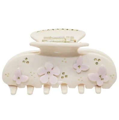 Emi Jay  Заколка-крабик (мини) с камнями — Pink Angel