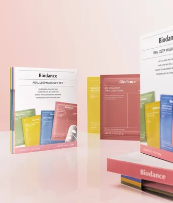 набор из 4 тканевых масок Biodance Real Deep