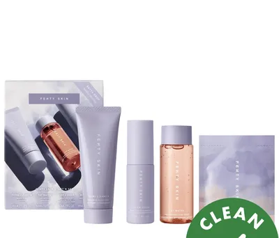 Fenty beauty by Rihanna Набор ухода 3-в-1 (очищение + тоник-сыворотка + SPF) + пробник крема для тела