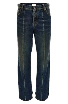 Versace — Gender Inclusive Distressed Straight Leg Jeans