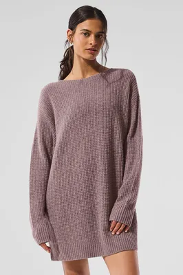 Alo Yoga — Cashmere Plush Waffle Dress