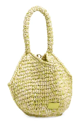 Khaite — Mini Lotus Raffia Tote