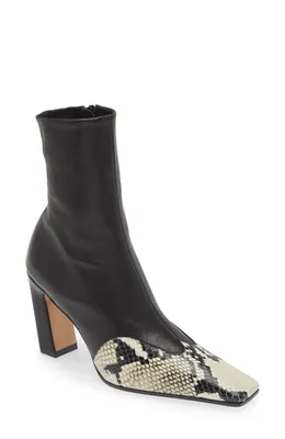 Khaite — Dallas Square Toe Sock Bootie