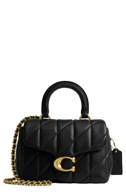 COACH — Tabby Quilted Leather Convertible Top Handle Bag