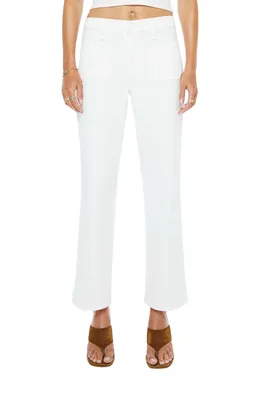 MOTHER — The Maven Patch Pocket Ankle Straight Leg Jeans
