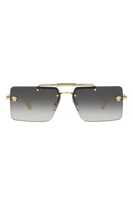 Versace — 60mm Gradient Rectangular Sunglasses