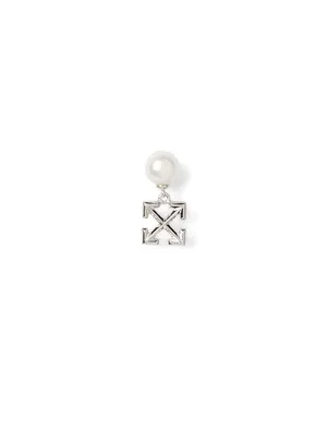 OFF WHITE — Men's Arrow Pearl Mono Earring