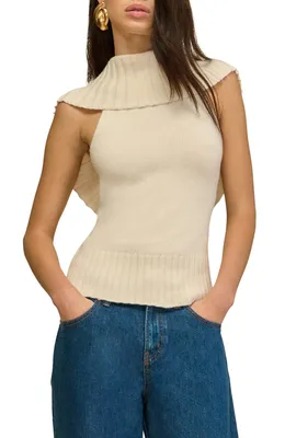 Cult Gaia — Chen Cowl Neck Wool Blend Top