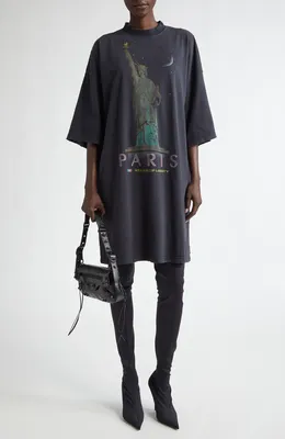 Balenciaga — Liberty Graphic T-Shirt Minidress