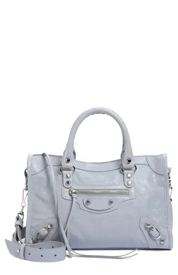 Balenciaga — Small Le City Lambskin Leather Handbag