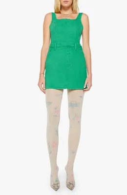 MOTHER — The Over It Denim Minidress