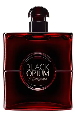 Yves Saint Laurent — Black Opium Eau de Parfum Over Red
