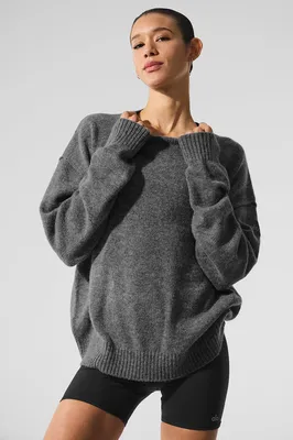 Alo Yoga — Unisex Wool Cashmere New Class Crewneck Sweater