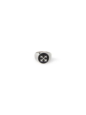 OFF WHITE — Men's Round Arrow Ring