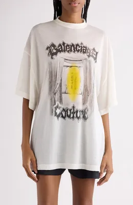 Balenciaga — Shaped Fit Salon de Couture Graphic T-Shirt