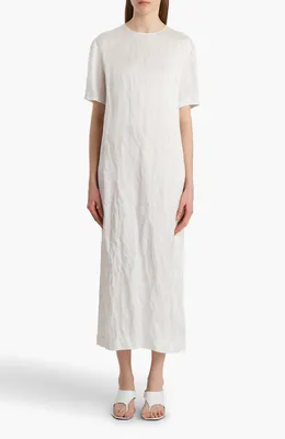 Khaite — Webber Crinkled Voile Maxi Dress