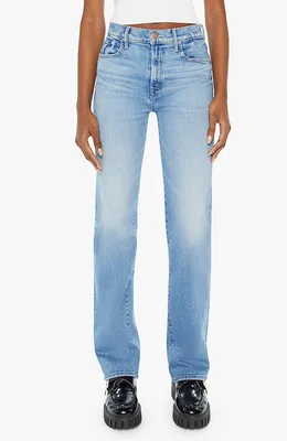 MOTHER — The Kick It High Waist Straight Leg Jeans
