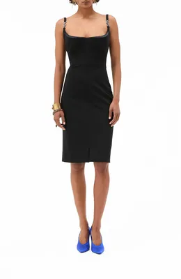 Versace — Compact Jersey Cocktail Dress