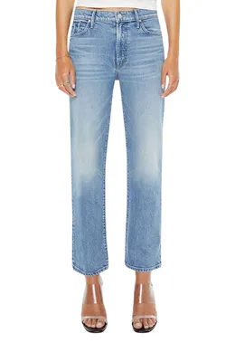 MOTHER — The Kick It High Waist Straight Leg Jeans