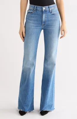 MOTHER — The Doozy Fray Hem Flare Jeans