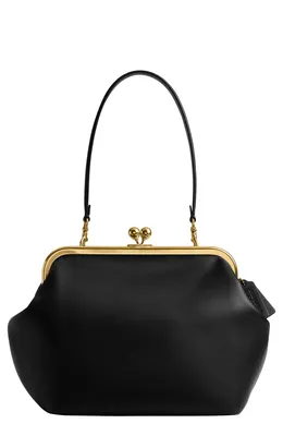 COACH — Kisslock Glovetanned Leather Frame Bag
