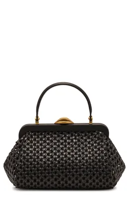 Cult Gaia — Zuma Woven Frame Top Handle Bag
