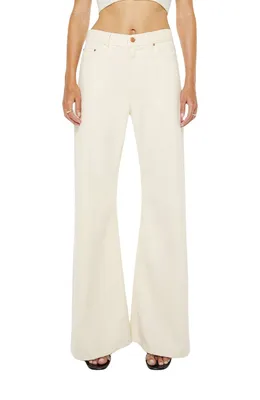 MOTHER — Lemon Twist High Waist Wide Leg Jeans