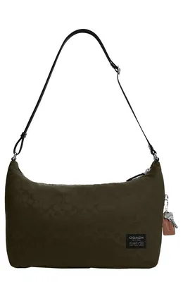 COACH — Leo Signature Nylon Crossbody Bag