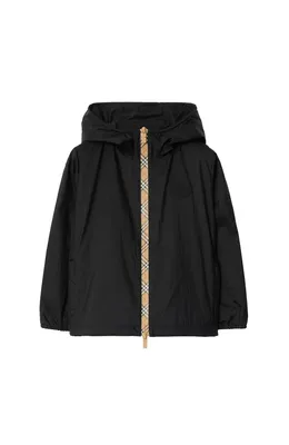 Burberry — Checker-tape Nylon Hooded Jacket