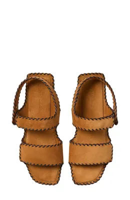 Khaite — Boden Whipstitch Slingback Sandal
