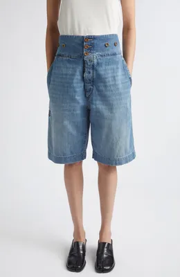 Maison Margiela — Relaxed Fit Denim Bermuda Shorts