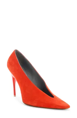 Balenciaga — Duchesse Asymmetric Pointed Toe Pump