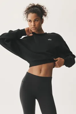 Alo Yoga — Cropped Accolade Crewneck