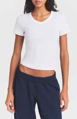 SKIMS — Worn In Jersey V-Neck Baby Tee