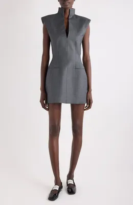 Givenchy — Raw Edge Wool Sheath Dress