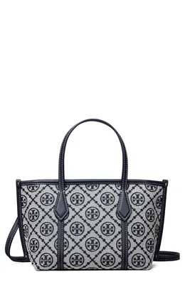 Tory Burch — Mini Perry T Monogram Jacquard Tote