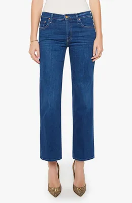 MOTHER — The Mid Rise Rambler Zip Flood Jeans